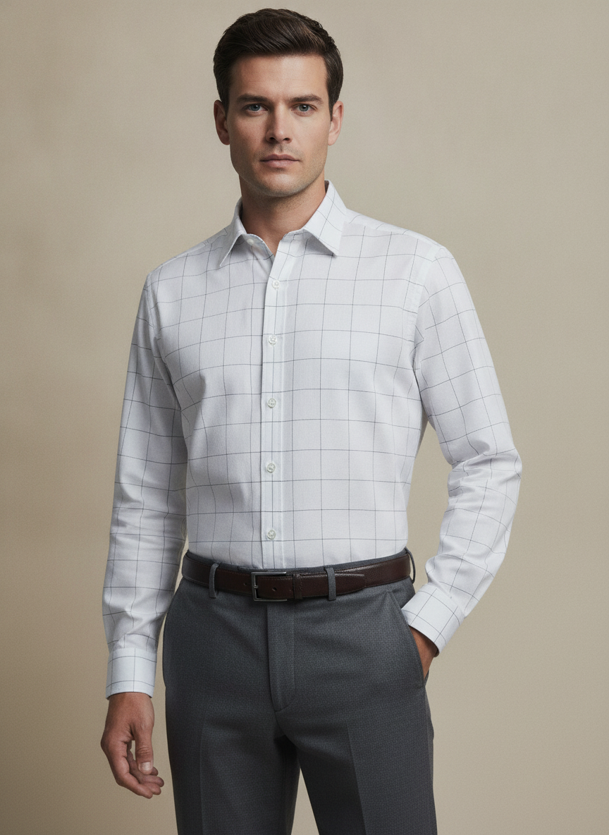 White Checks Shirt-thumbmail-5