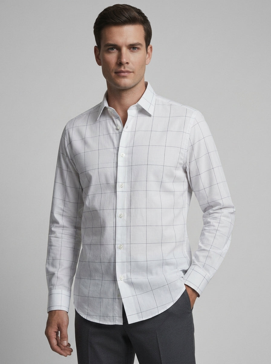 White Checks Shirt-thumbmail-1