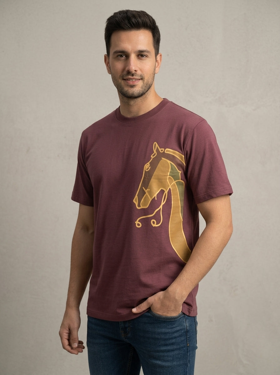 Wine Printed T-Shirt