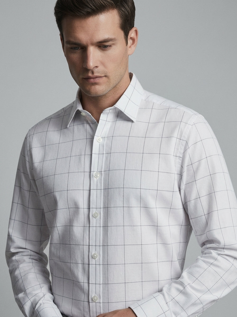 White Checks Shirt-thumbmail-3