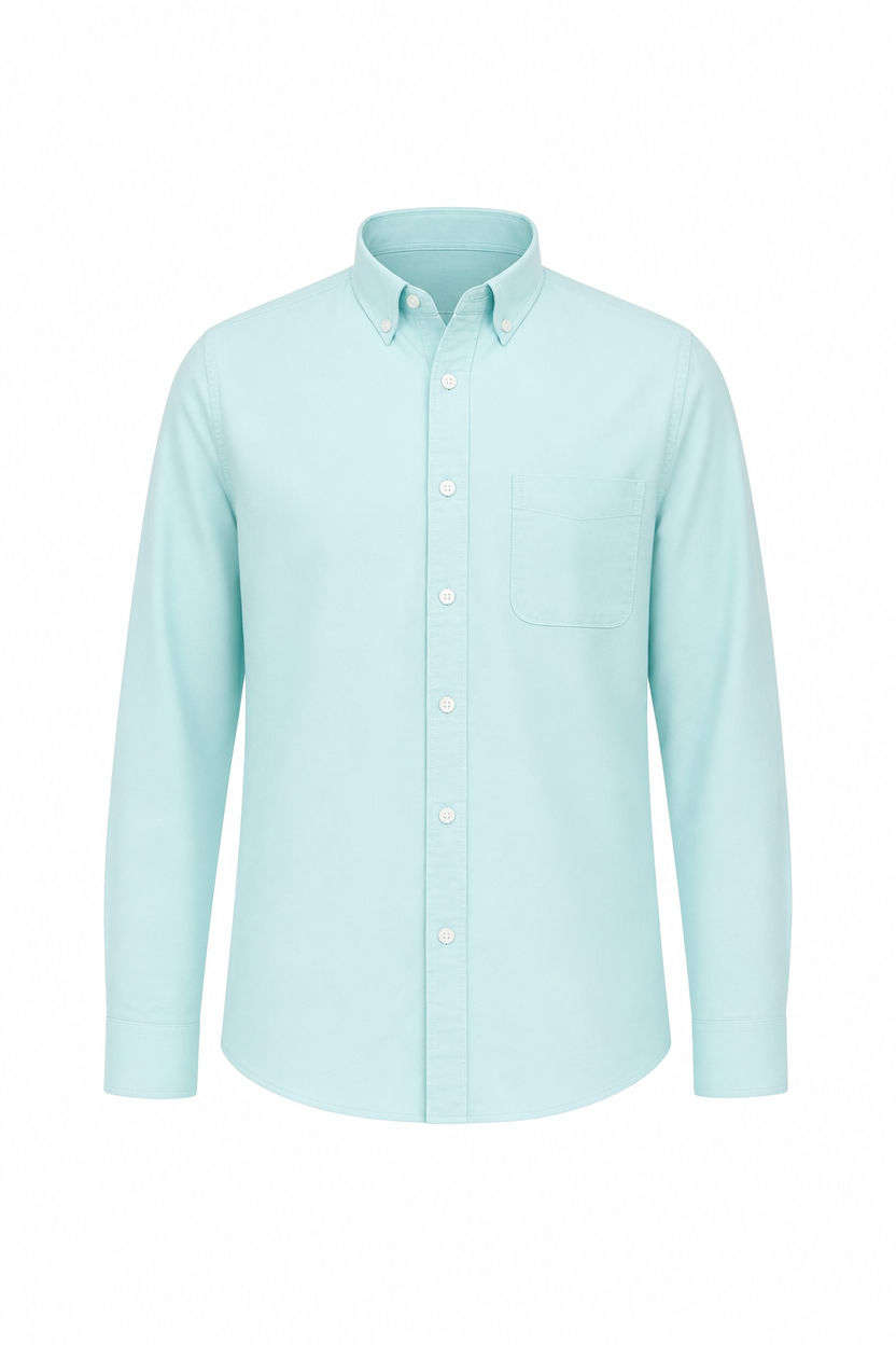 Mint Solid Oxford Semi Slim Fit Full Sleeve Shirt product image