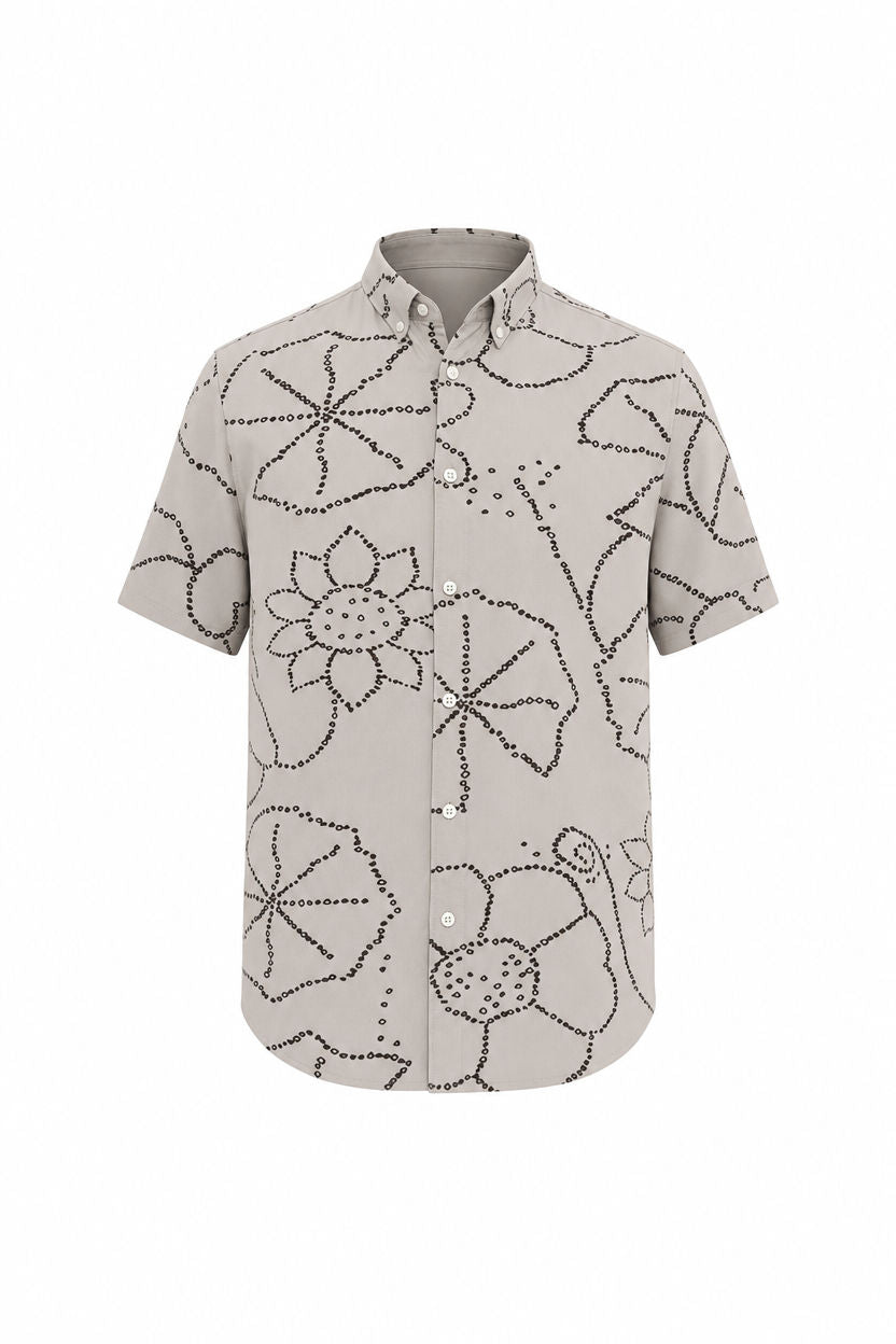 Natural Printed Rayon Semi Slim Fit Shirt product image