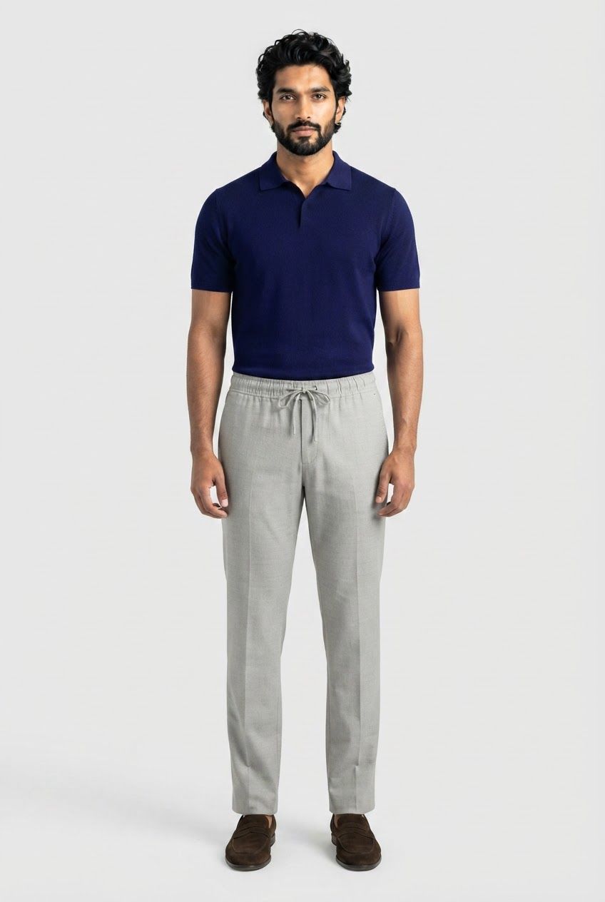 Natural Semi Fit Linen Trouser product image