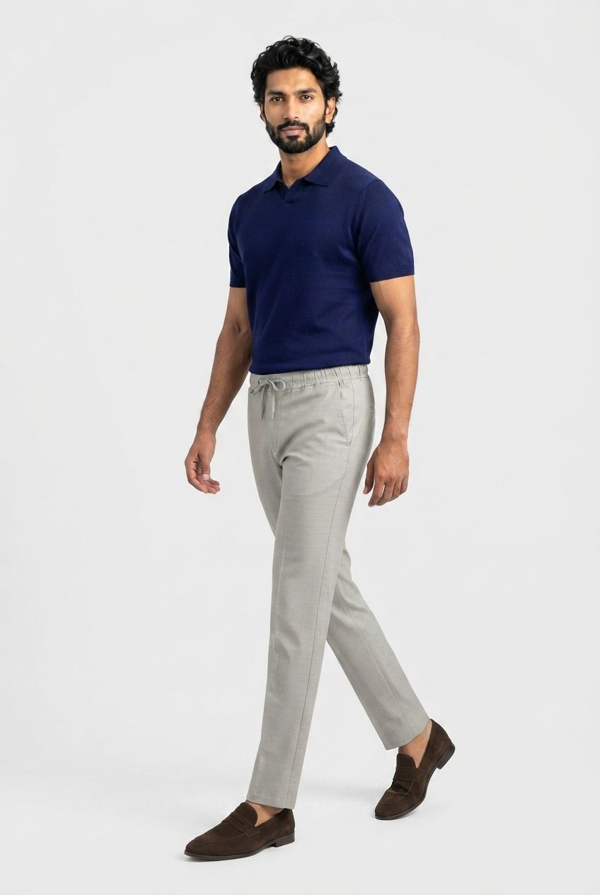 Natural Semi Fit Linen Trouser product image