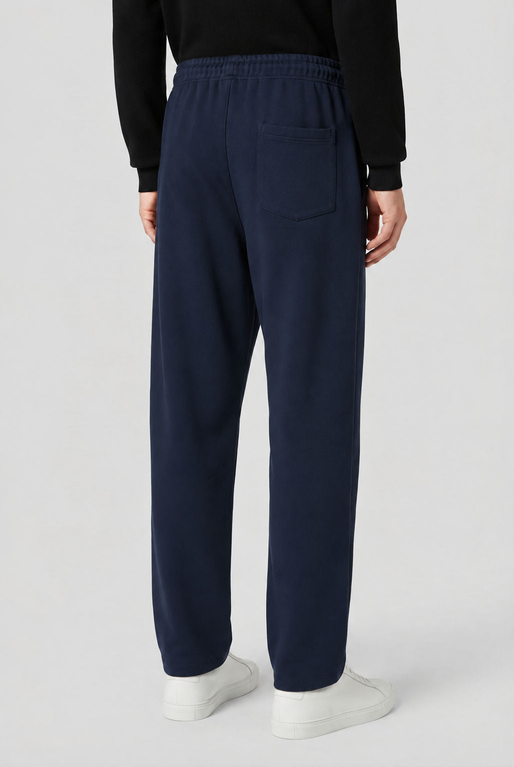 Navy Baggy Mid Rise Trackpants product image