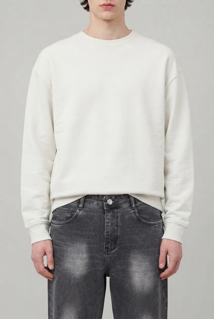 Relaxed Fit Gray Wash Denim Washed Jeans product image