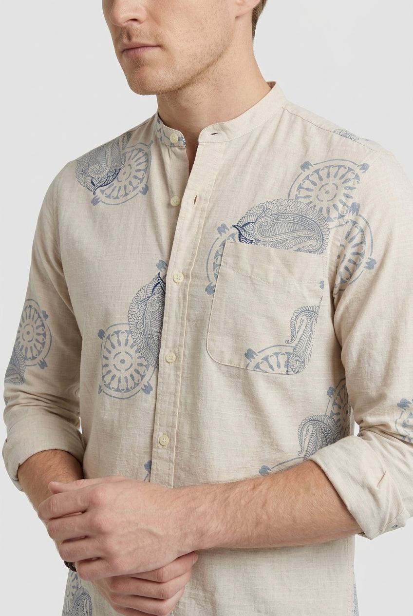 Blue Printed Shirt-thumbmail-5