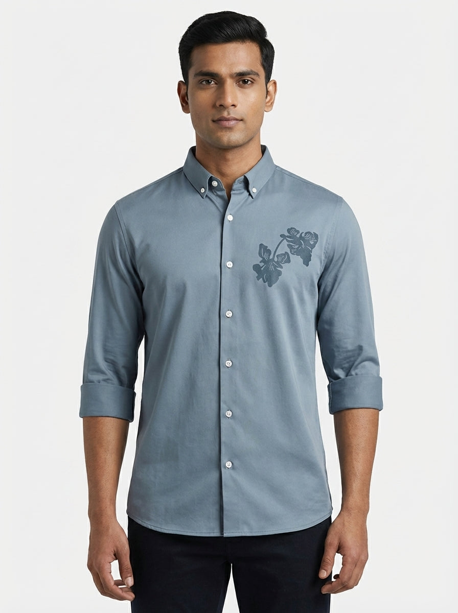 Floral Print Fancy Shirt-thumbmail-4