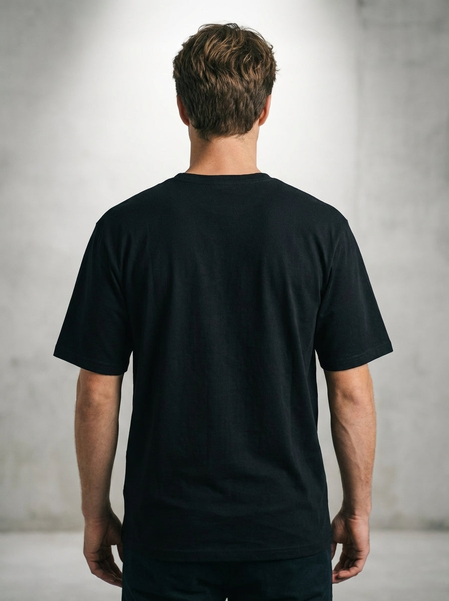 Black Printed T-Shirt
