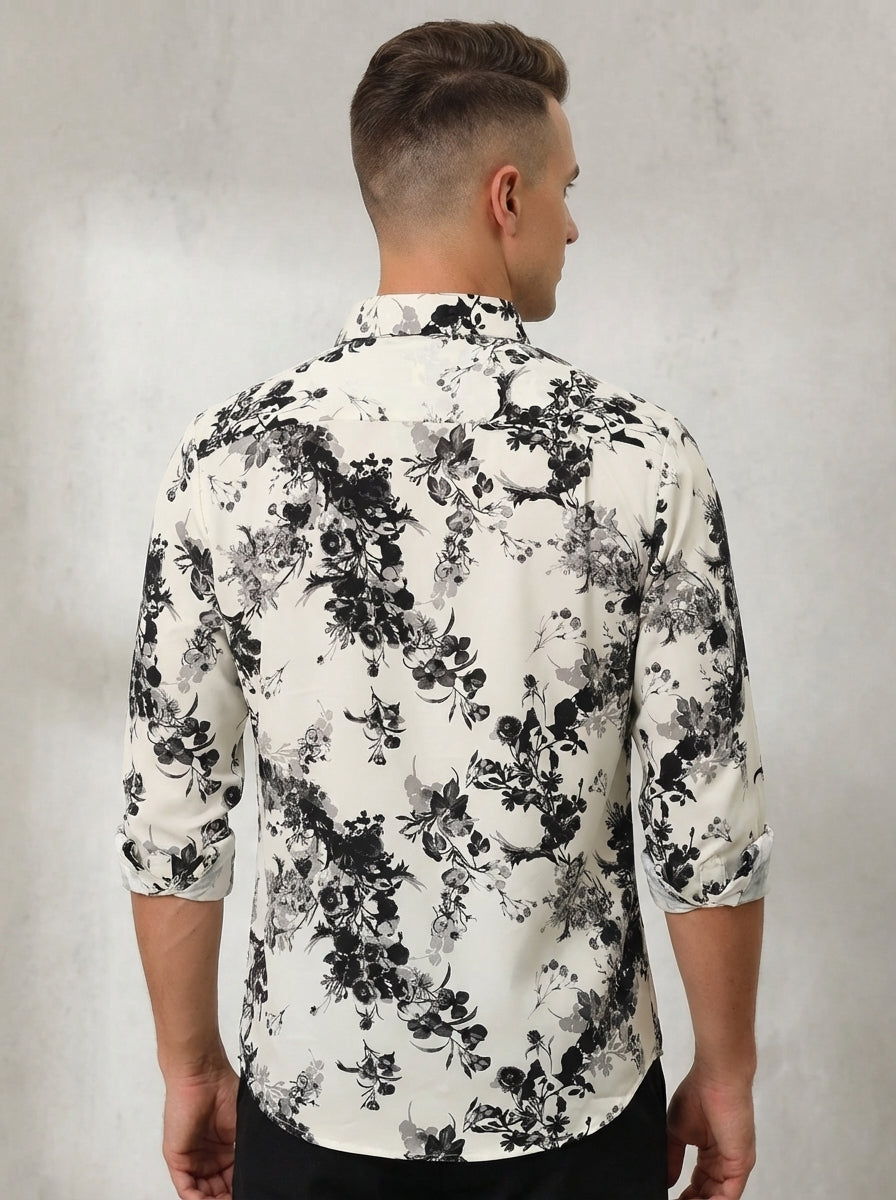 Ivory Noir Floral Shirt-thumbmail-5