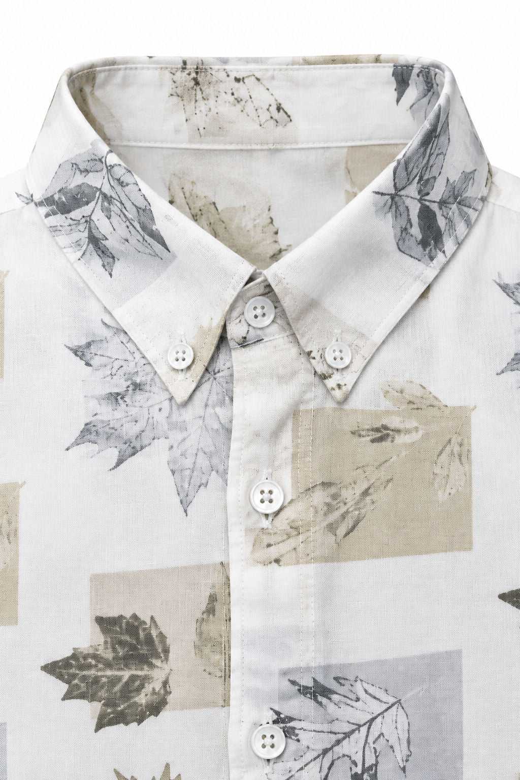 Big MEND Beige Printed Rayon Shirt-thumbmail-5